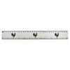 'Proud Rooster' 30cm (12 Inch) White Plastic Ruler (RL00090312)