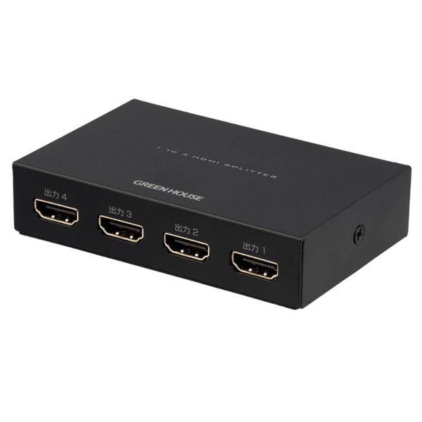 Greenhouse GH-HSPH4-BK HDMI Splitter, HDMI Splitter, 4K 1 Input, 4 Output, FireTVStick, FireTV, AppleTV, PS4, PS5, NintendoSwitch