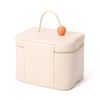 Francfranc French Wave Shape Vanity Pouch, Large, Ivory