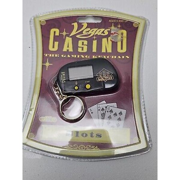 Las Vegas Casinos Slots Electronic Gaming Keychain Handheld Manley Toy Quest