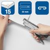 Rapid 21310400 Heftzange E10, Kunststoff/Metall, 10 Blatt, chrom