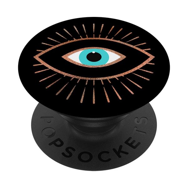 PopSockets Rose Evil Eye Black PopSockets Swappable PopGrip