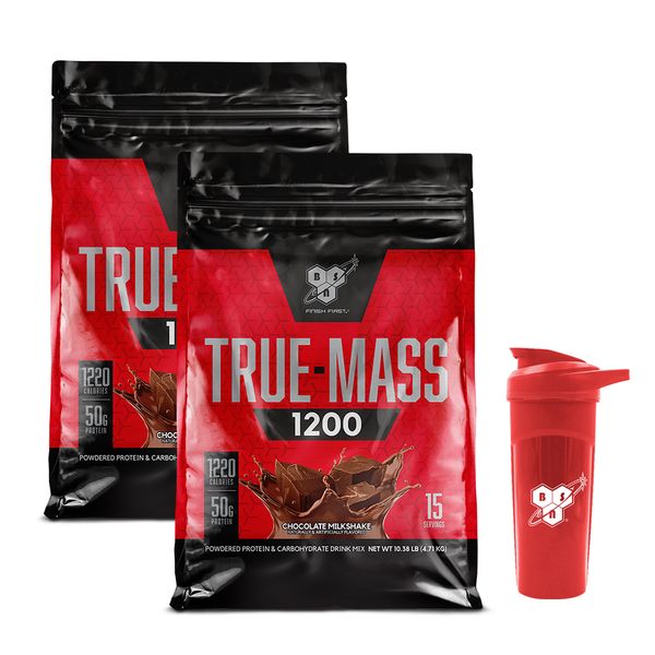 [+Shaker] 1&amp;1 BSN Truemass 1200 4.71kg Choco / Whey Protein Isolate Gainer