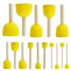 30pcs Assorted Size Round Sponges Brush Set, Paint Tools for Kids