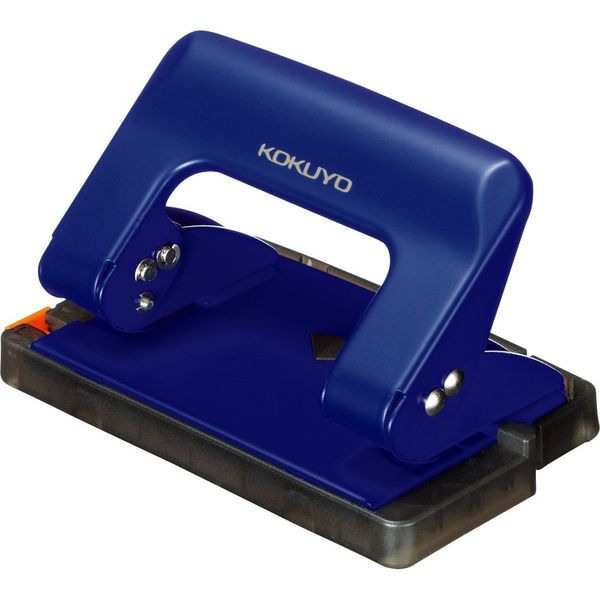 Kokuyo PN-G17B Hole Punch, 2 Holes, Handy, 17 Pieces, Blue