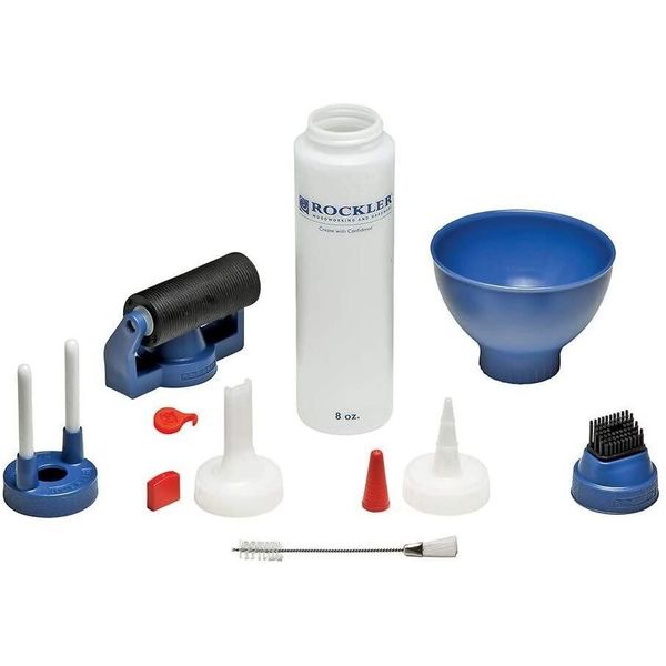 Rockler Wood Glue Applicator Set – Wood Working Glue Bottle (8oz) w/ Glue...