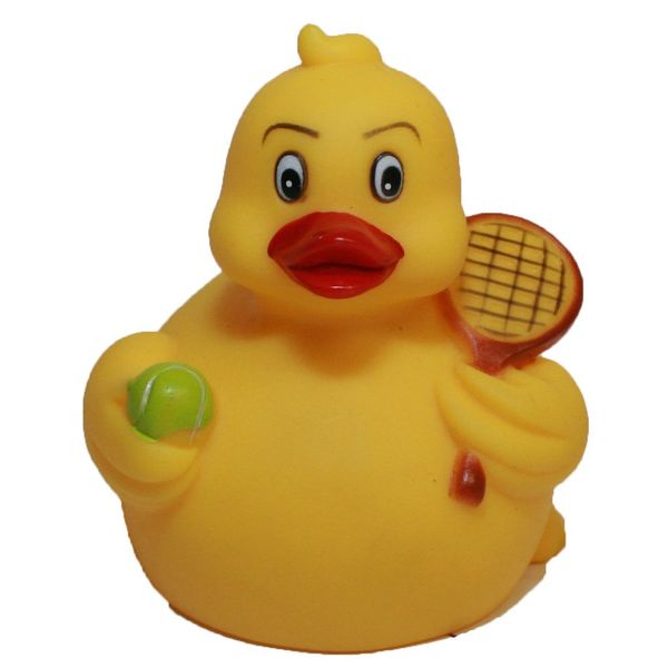 Rubber Ducks Tennis, Waddlers Brand Rubber Duckies That Races Upright, Sports Tennis Themed Bathtub Toy Birthday Baby Shower Mother's Day Father's Day Gift, All Dept. Gift Tennis Lovers