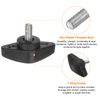 HARFINGTON 4pcs Tee Wing Knobs Thumb Screws M5 x 10mm Standard Male Thread Plastic T Knobs Handles Hand Clamping Knobs Grip Thumbscrew, Black