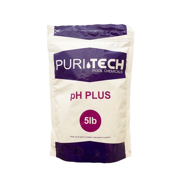 Puri Tech Chemicals pH Plus 5 lb Resealable Bag for Pools & Spas Increases pH
