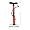 Custom Accessories 57773 '70 PSI' Deluxe Hand Pump, Red
