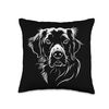 Cute Golden Retriever Face Dog Graphic Design Throw Pillow
