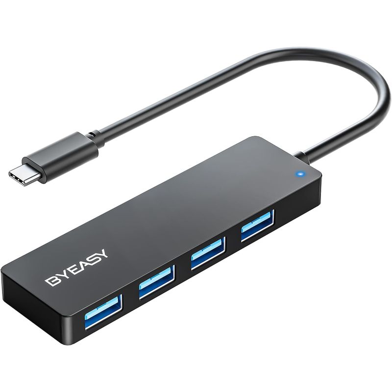 BYEASY USB-C Hub, 4 Port Extended Docking Station, 5Gbps High Speed ...
