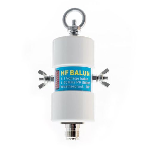 1-50mhz Waterproof Antenna Balun 500watt Hf Balun Connector 1:1 Voltage Hf Balun Ham Radio with Uhf Female Pure Copper (So-239) Rf Connector for 160m-6m Bands Balun