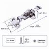 2Pcs Marine Stainless Steel Toggle Latch Anti-Rattle Hatch Fastener Deck Hinge
