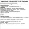 Nattokinase 100mg (2000FU) Capsules - Natto - Soybean (30 Capsules)