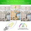 6x B11 E12 Base 60W Equivalent LED Candelabra Decorative Candle Light Bulbs