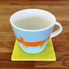 Super Cool Creations Coasters - Square - Yellow - 6 Set