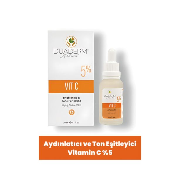 YIPRANMIŞ CİLTLER İÇİN YENİLEYİCİ VE ONARICI VİTAMİN C %5 SERUM 30ML D.CENTER231