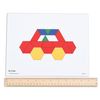 Learning Advantage Pattern Block Activity Cards - In-Home Learning Activity for Early Math & Geometry - Set of 20 - Teach Creativity, Sequencing and Patterning