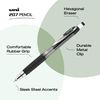 Uni-Ball 207 Mechanical Pencil Starter Kit, 0.7mm, HB #2, Assorted Barrels, 3 Count