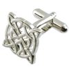 PAIR Celtic Knot Silver Cufflinks Select Gift Pouch