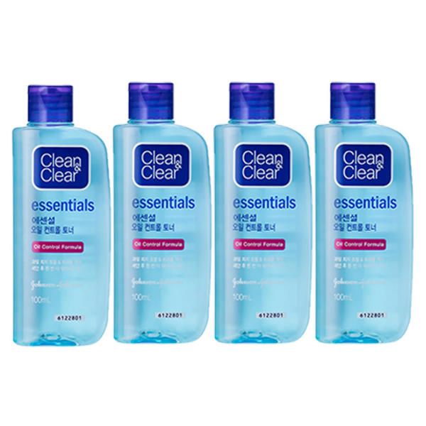 Clean &amp; Clear Essential Oil Control Cleansing Toner 100ml 4pcs