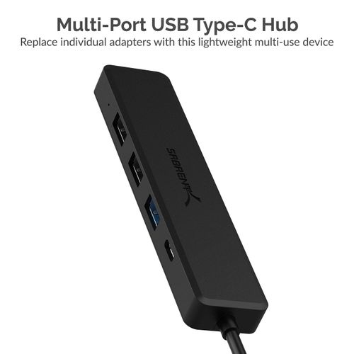 SABRENT USB C HDMI Adapter Multi Port USB Hub, 3.2x1 USB 5Gbps, 4K HDMI Port, 60W PD USB C, Fast Data and Video Docking Station for PS5, PC, Laptop, iMac, MacBook (HB-TC5P)