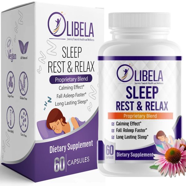 Sleep & Relax, Natural Sleeping Pills Melatonin, GABA, Fall Asleep Quickly