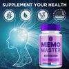 (3 Pack) Memo Master Nootropic All Natural Formula Brain Supplement 180 Capsules
