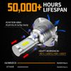 2x H7 LED Headlight Bulbs Conversion Kit High Low Beam 6000K Super White Bright