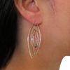 Solid Polished 925 Sterling Silver Spiral Threader Drop Earrings