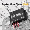 Power Queen 12/24V 20 Amp PWM Solar Charge Controller with Built-in Bluetooth