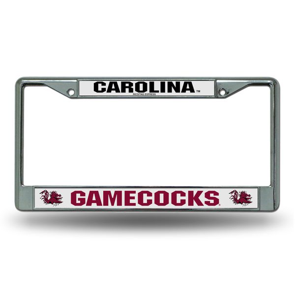 Rico Industries NCAA South Carolina Gamecocks Standard Chrome License Plate Frame