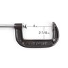 TEKTON 4 Inch Malleable Iron C-Clamp | 4017