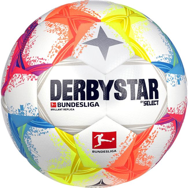 DERBYSTAR BUNDESLIGA BRILLANT Replica Soccer Ball, No. 4 Ball, For Elementary School Students