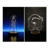 By-Lamp 3D Astronaut Table Lamp and Astronaut Glass Lantern Lamp Bundle