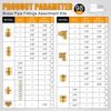 98PCS Brass Pipe Fittings Assortment Kit NPT Adapter,Reducer Bushing, Hex Nipple