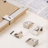 sourcing map 50Pcs Spring Turn Clip Hanger, Picture Frame Hangers Back Fasteners, Silver