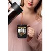 This Is How I Roll feat Construction Measuring Tape, Black 15oz Ceramic Mug