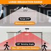 EverBrite 128 LED Solar Outdoor Lights 7000K Solar Motion Sensor IP65 Wall Light