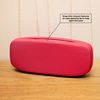 LAGO TERRA Protective Easy-Open Hard Shell Glasses Case - Pink