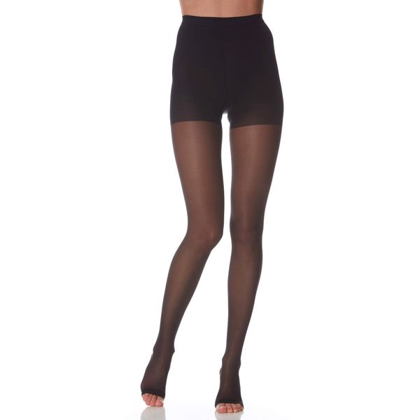 Scudotex Panty 140 Denier Open Toe Black Size 5-1 Unit
