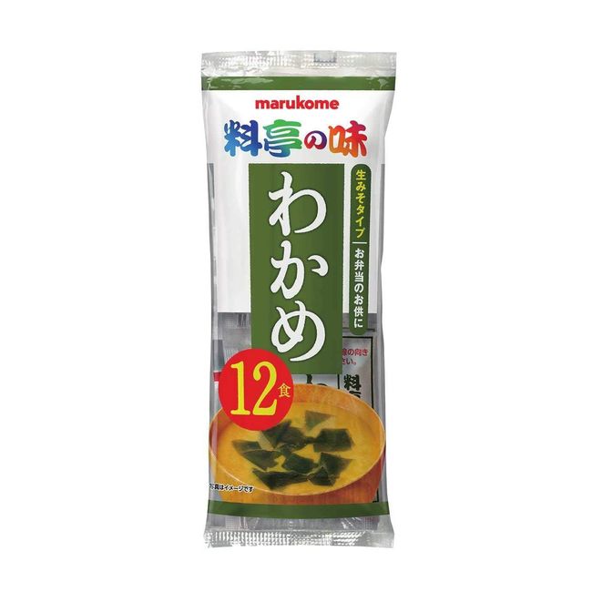 Marukome Miso Soup, Ryotei no Taste, Instant Miso Soup, 12 Meals x 12 Bags