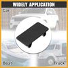 Partuto 4pcs Rocker Switch Panel Cover Automotive Toggle Switch Hole Black Replacement