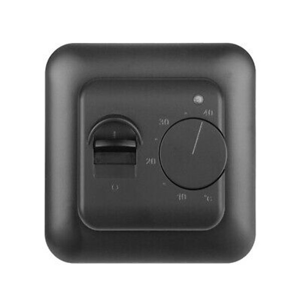 Black Room Thermostat for Underfloor Heating Efficient Temperature Control