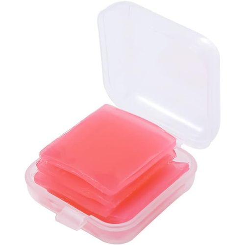 1 Box/6 Pcs Square Diamond Painting Clay Diamond Art Glue Painting Wax Drilling Mud Diamond Painting Wax with Storage Box Diamond Painting Kits (2.5 x 2.5 cm) (Red)