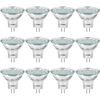 12-Pack 3W LED Bulbs MR11 Low Voltage Landscape and Track Lighting Replacement