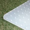 Cleartex Polypropylene Rectangular Foldable Chair Mat for Carpets - 35" x 46"