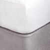 Mitre Essentials Divan Bed Base Wrap in Grey - Faux Suede Finish with Elasticated Edges - Polyester - Double