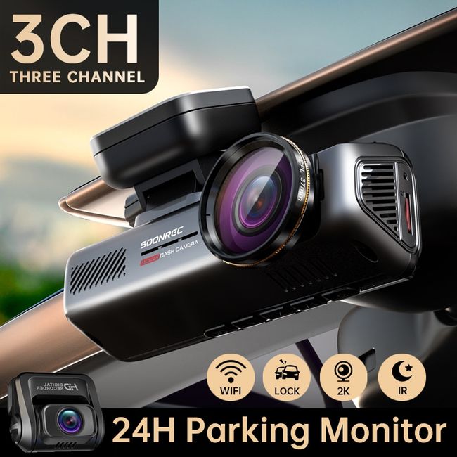 1080P Dash Cam for Cars WIFI Car Dvr 3 Channel Recorder Video